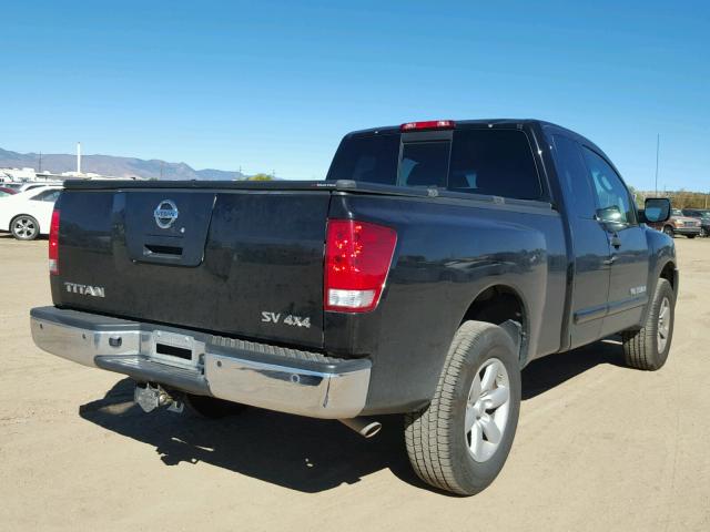 1N6AA0CC0BN314838 - 2011 NISSAN TITAN S BLACK photo 4