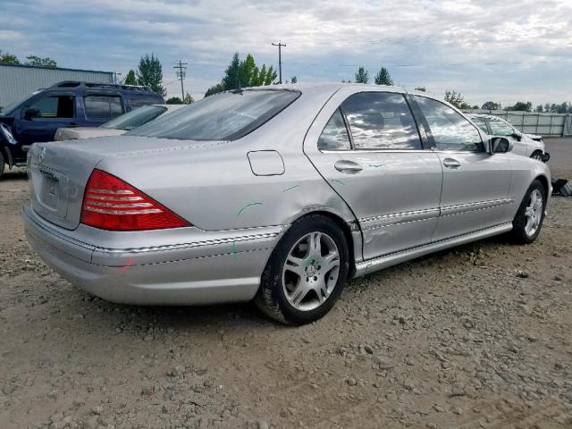 WDBNG70J06A476902 - 2006 MERCEDES-BENZ S 430 SILVER photo 4