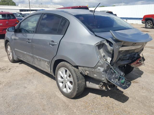 3N1AB6AP5CL778429 - 2012 NISSAN SENTRA 2.0 GRAY photo 3