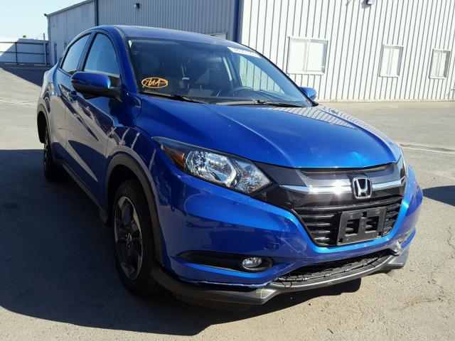 3CZRU5H53JM700399 - 2018 HONDA HR-V EX BLUE photo 1