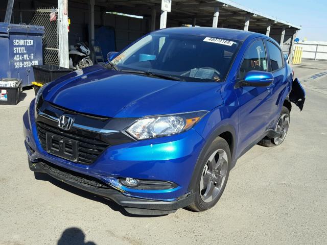 3CZRU5H53JM700399 - 2018 HONDA HR-V EX BLUE photo 2