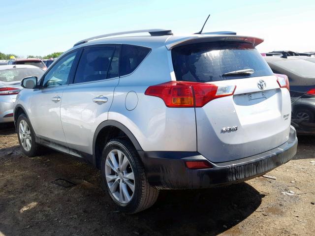 2T3DFREV4EW151905 - 2014 TOYOTA RAV4 LIMIT SILVER photo 3