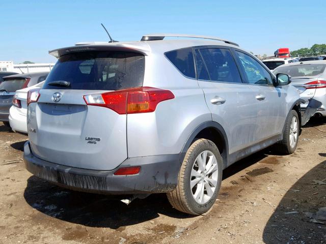 2T3DFREV4EW151905 - 2014 TOYOTA RAV4 LIMIT SILVER photo 4