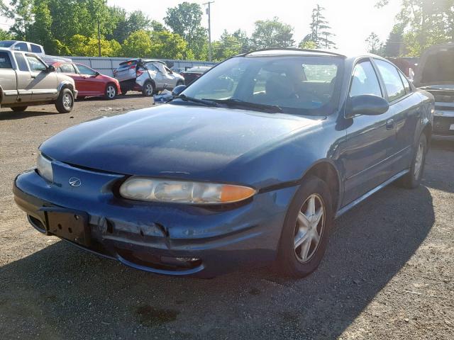 1G3NL52F22C185925 - 2002 OLDSMOBILE ALERO GL GREEN photo 2