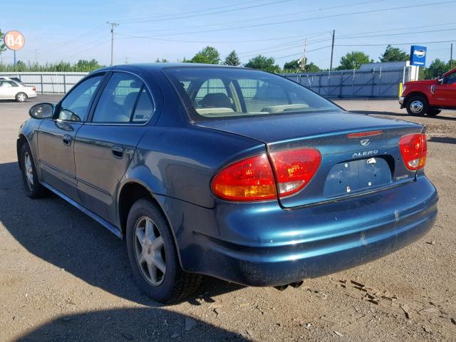 1G3NL52F22C185925 - 2002 OLDSMOBILE ALERO GL GREEN photo 3