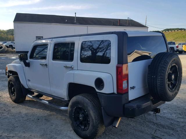 5GTDN136168319337 - 2006 HUMMER H3 WHITE photo 3