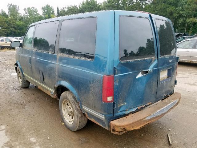 1GNDM19WXTB144643 - 1996 CHEVROLET ASTRO BLUE photo 3