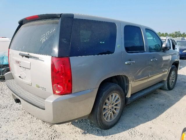 1GKFC13528R205393 - 2008 GMC YUKON HYBR BEIGE photo 4