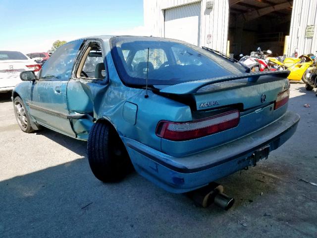 JH4DA9455MS050023 - 1991 ACURA INTEGRA LS BLUE photo 3