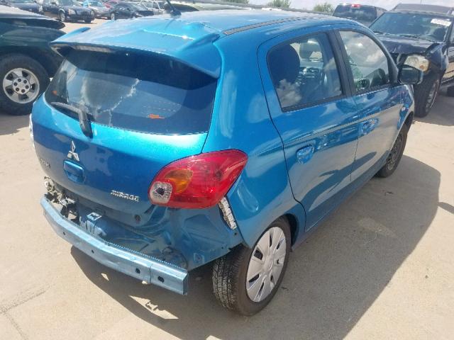 ML32A3HJXFH051460 - 2015 MITSUBISHI MIRAGE DE BLUE photo 4