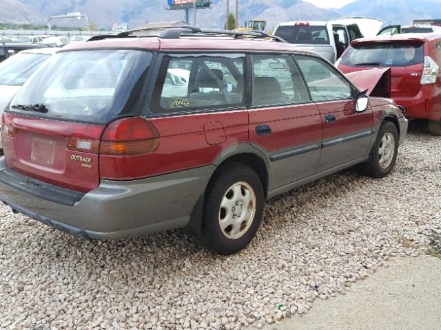 4S3BG4858T6983927 - 1996 SUBARU LEGACY OUT RED photo 4