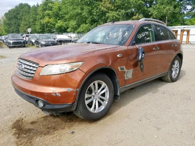 JNRAS08W84X219907 - 2004 INFINITI FX35 BROWN photo 2