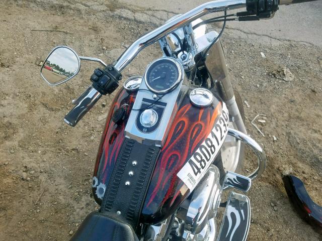 1HD1BX5428Y038411 - 2008 HARLEY-DAVIDSON FLSTF 105T BLACK photo 5