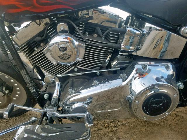 1HD1BX5428Y038411 - 2008 HARLEY-DAVIDSON FLSTF 105T BLACK photo 7