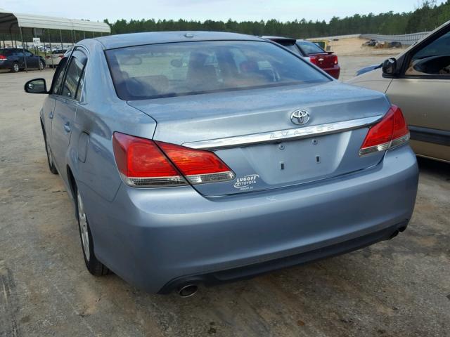 4T1BK3DB0BU395434 - 2011 TOYOTA AVALON BAS BLUE photo 3