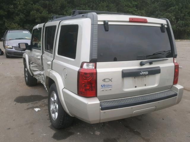 1J8HG48K87C624254 - 2007 JEEP COMMANDER BEIGE photo 3