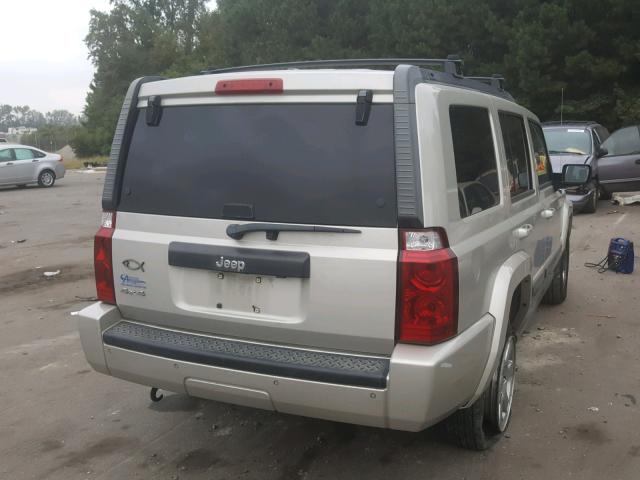 1J8HG48K87C624254 - 2007 JEEP COMMANDER BEIGE photo 4