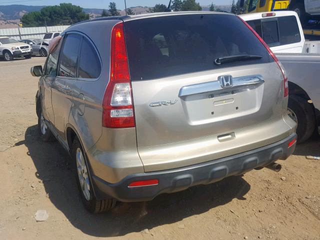 JHLRE387X7C002149 - 2007 HONDA CR-V EXL GOLD photo 3