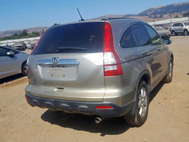 JHLRE387X7C002149 - 2007 HONDA CR-V EXL GOLD photo 4