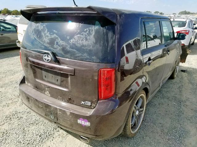 JTLKE50E991084219 - 2009 TOYOTA SCION XB მუქწითელი ფოტო 4