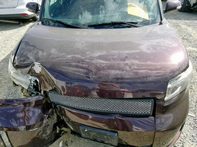 JTLKE50E991084219 - 2009 TOYOTA SCION XB მუქწითელი ფოტო 7