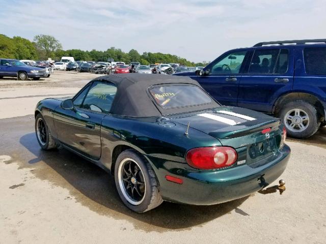 JM1NB353110201136 - 2001 MAZDA MX-5 MIATA GREEN photo 3