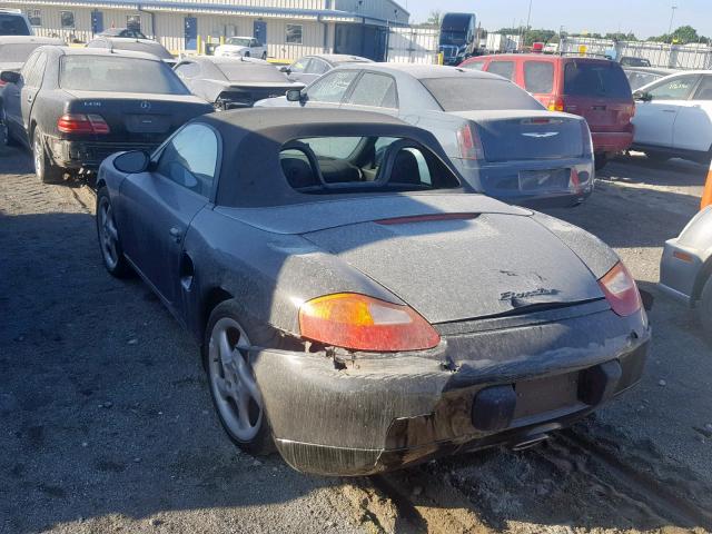 WP0CA298XYU628201 - 2000 PORSCHE BOXSTER BLACK photo 3