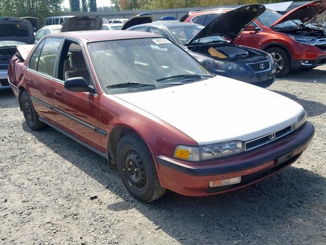 JHMCB7657LC042329 - 1990 HONDA ACCORD LX BURGUNDY photo 1