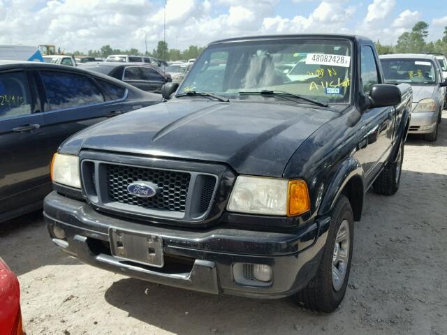 1FTYR10U55PA73090 - 2005 FORD RANGER BLACK photo 2