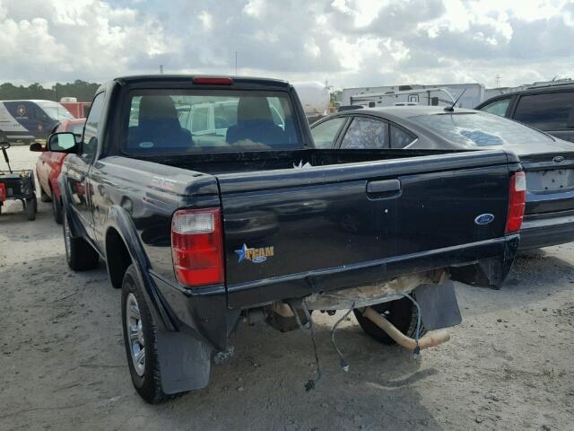 1FTYR10U55PA73090 - 2005 FORD RANGER BLACK photo 3