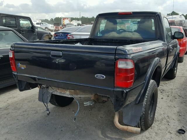 1FTYR10U55PA73090 - 2005 FORD RANGER BLACK photo 4