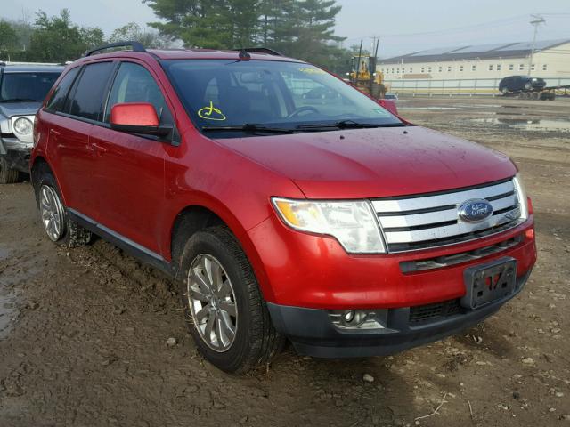 2FMDK3JC3ABB03043 - 2010 FORD EDGE SEL RED photo 1