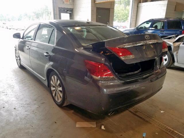 4T1BK3DB5BU381769 - 2011 TOYOTA AVALON BAS GRAY photo 3