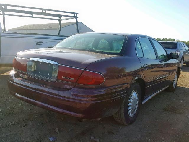 1G4HP52K234179032 - 2003 BUICK LESABRE CU MAROON photo 4