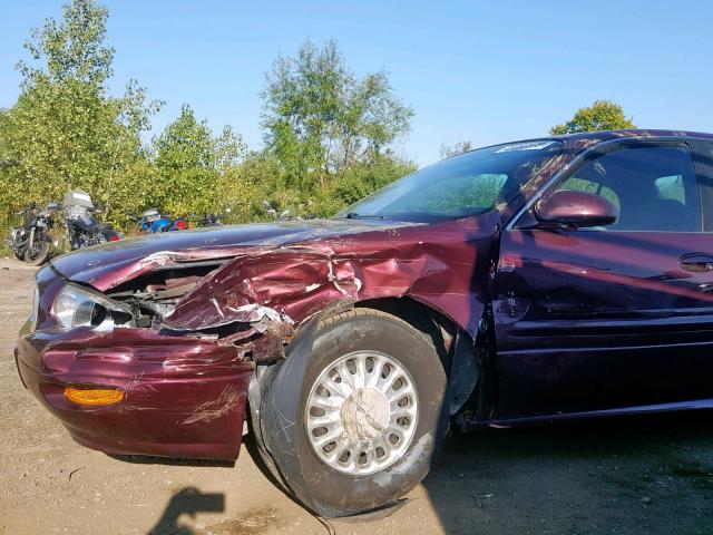 1G4HP52K234179032 - 2003 BUICK LESABRE CU MAROON photo 9