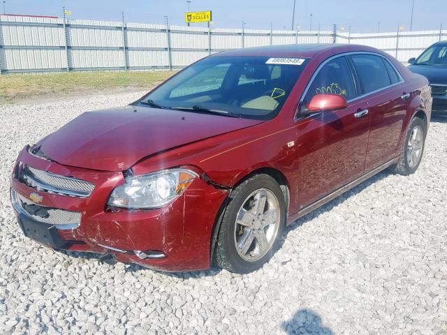 1G1ZK57B58F274690 - 2008 CHEVROLET MALIBU LTZ წითელი ფოტო 2