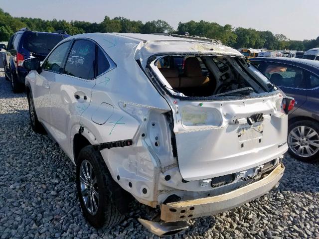 JTJYARBZ3H2069990 - 2017 LEXUS NX 200T BA WHITE photo 3