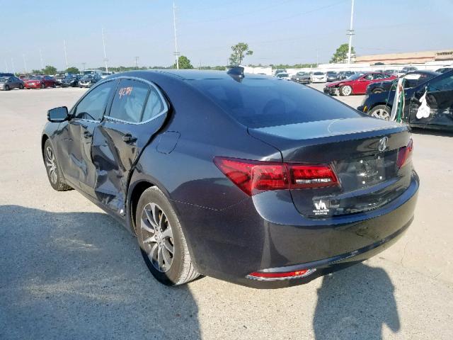 19UUB1F34GA008210 - 2016 ACURA TLX CHARCOAL photo 3