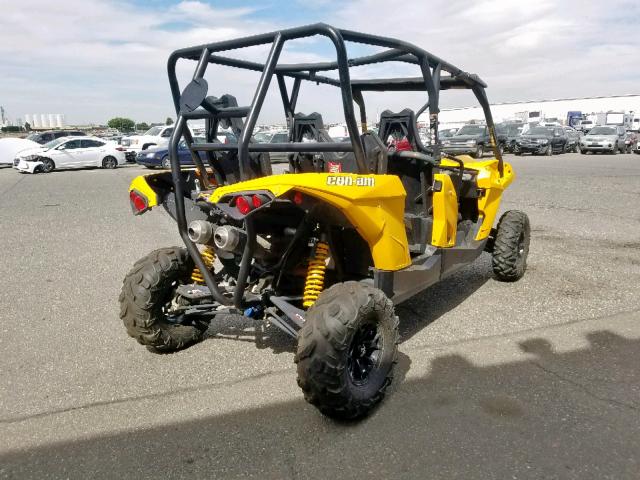 3JBPMCP1XEJ000387 - 2014 CAN-AM MAVERICK M YELLOW photo 4