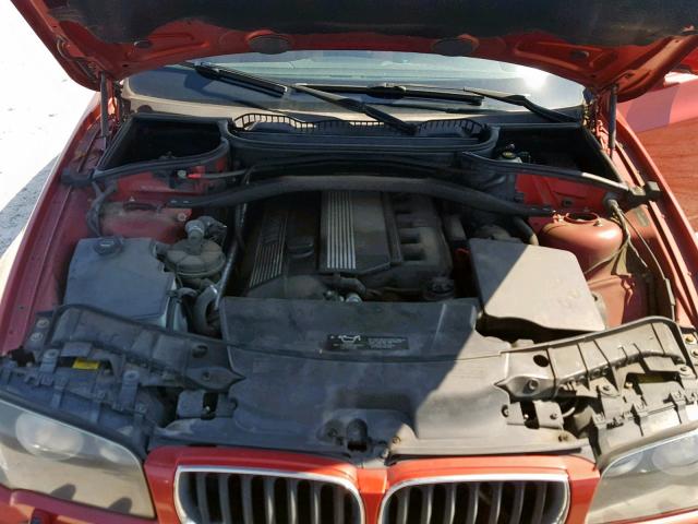 WBXPA93465WD17113 - 2005 BMW X3 3.0I RED photo 7