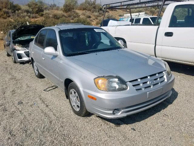 KMHCG45C33U483379 - 2003 HYUNDAI ACCENT GL SILVER photo 1