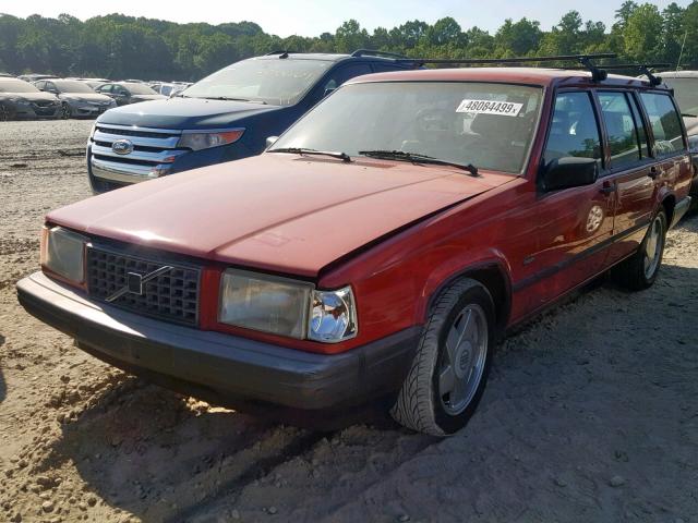 YV1FA875XL1301603 - 1990 VOLVO 740 RED photo 2