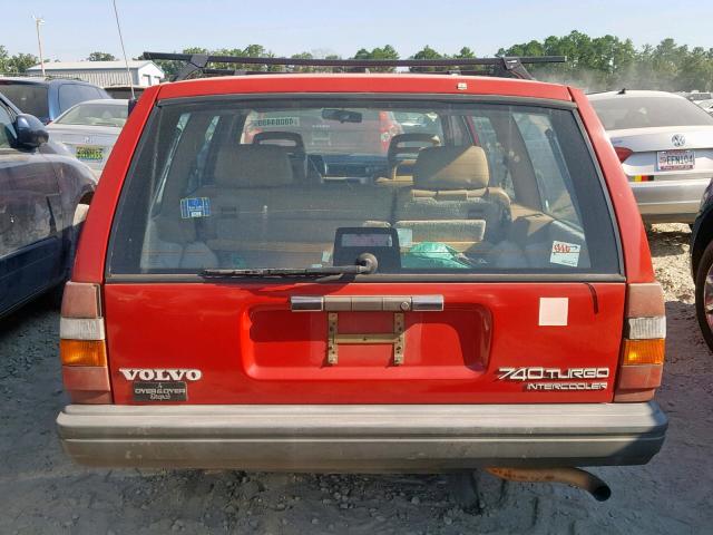 YV1FA875XL1301603 - 1990 VOLVO 740 RED photo 9