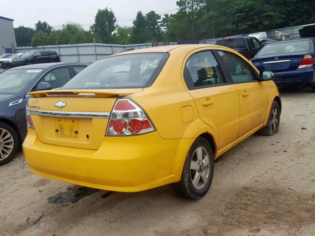 KL1TD56628B046656 - 2008 CHEVROLET AVEO BASE Сары фото 4