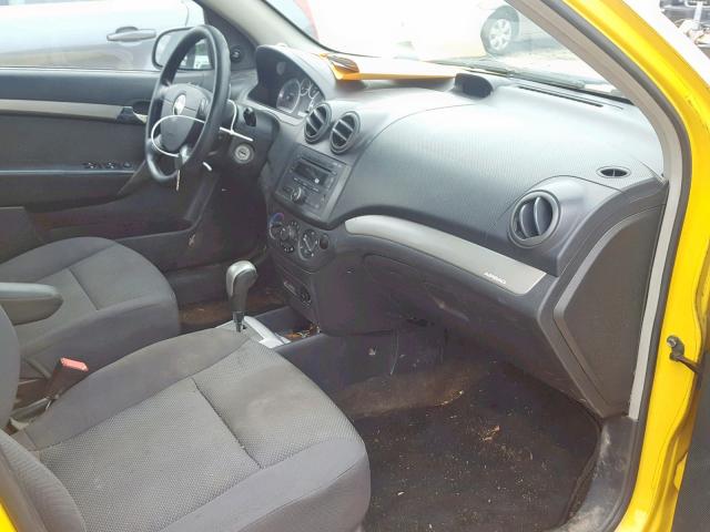 KL1TD56628B046656 - 2008 CHEVROLET AVEO BASE Сары фото 5