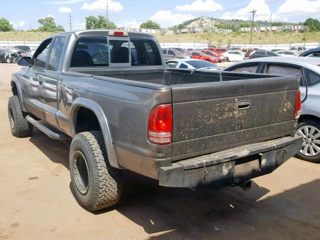 1B7GG23Y8VS282844 - 1997 DODGE DAKOTA CHARCOAL photo 3