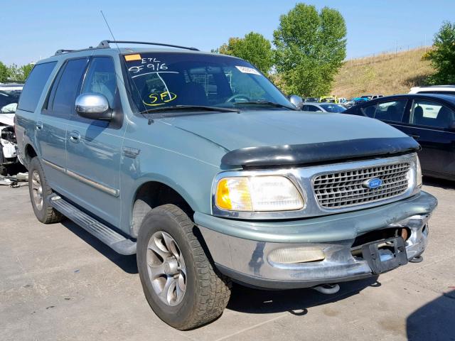 1FMEU18W3VLC11641 - 1997 FORD EXPEDITION GREEN photo 1