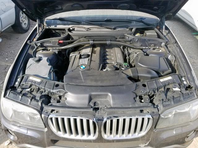 WBXPC93469WJ30581 - 2009 BMW X3 XDRIVE3 BLACK photo 7