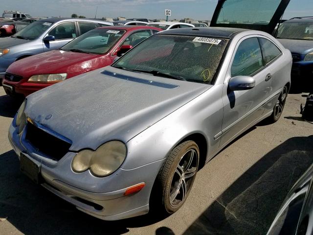 WDBRN64J83A480025 - 2003 MERCEDES-BENZ C 320 SPOR SILVER photo 2