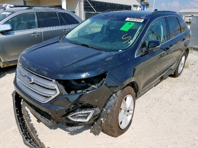 2FMPK3J85GBB48020 - 2016 FORD EDGE SEL BLACK photo 2